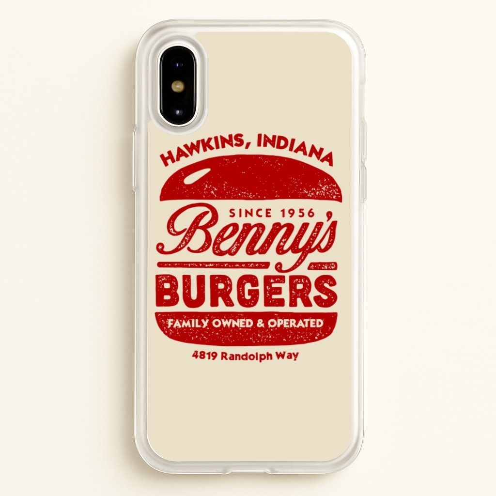 Benny's Burgers - Stranger Things Phone Case for iPhone X / XS