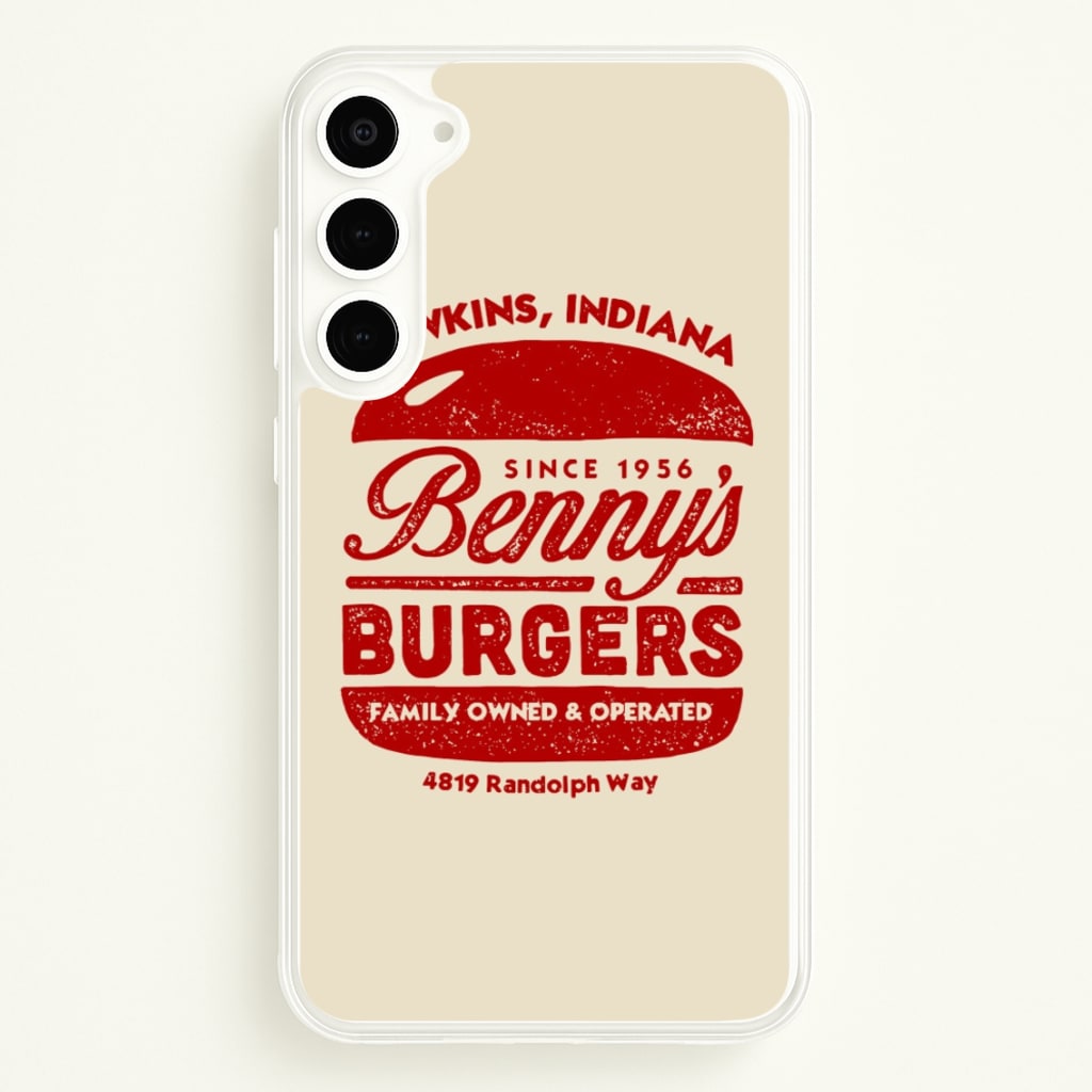 Benny's Burgers - Stranger Things Phone Case for Galaxy S23 Plus