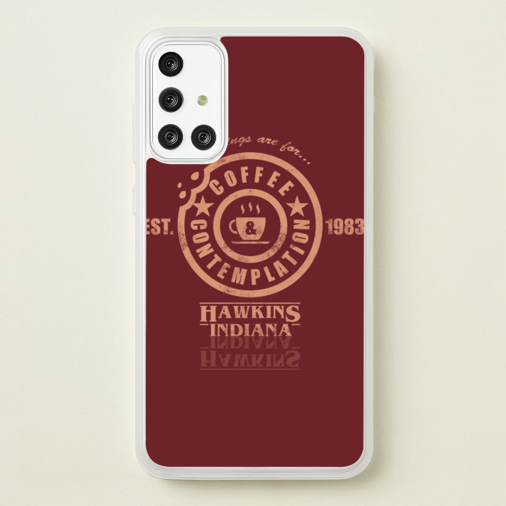 Coffee Contemplation - Stranger Things Phone Case for Galaxy A71