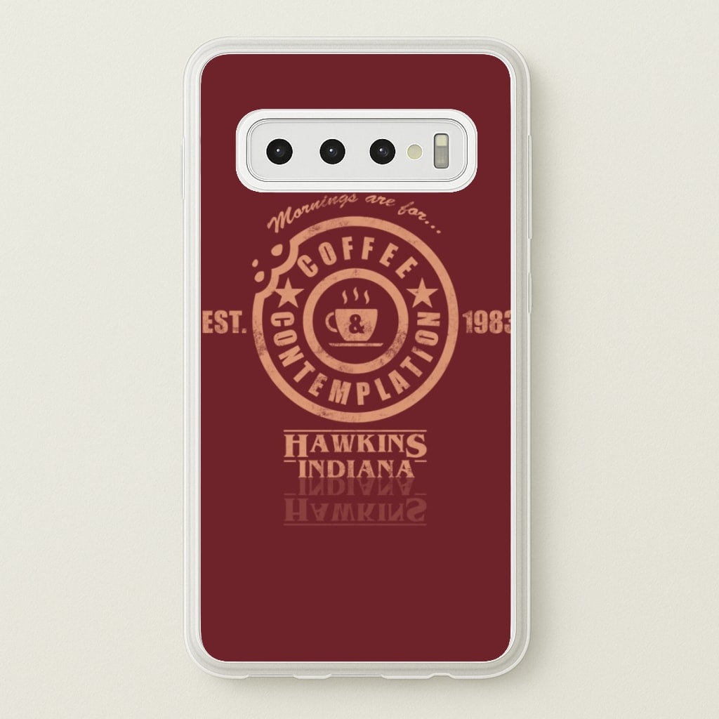 Coffee Contemplation - Stranger Things Phone Case for Galaxy S10 Plus