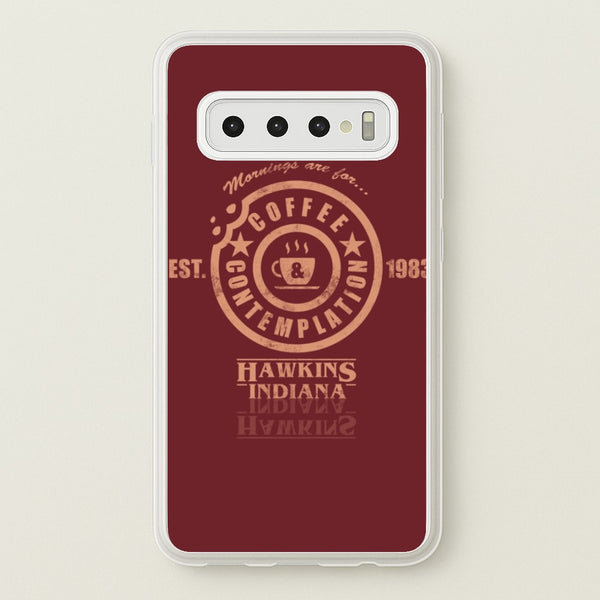 Coffee Contemplation - Stranger Things Phone Case for Galaxy S10