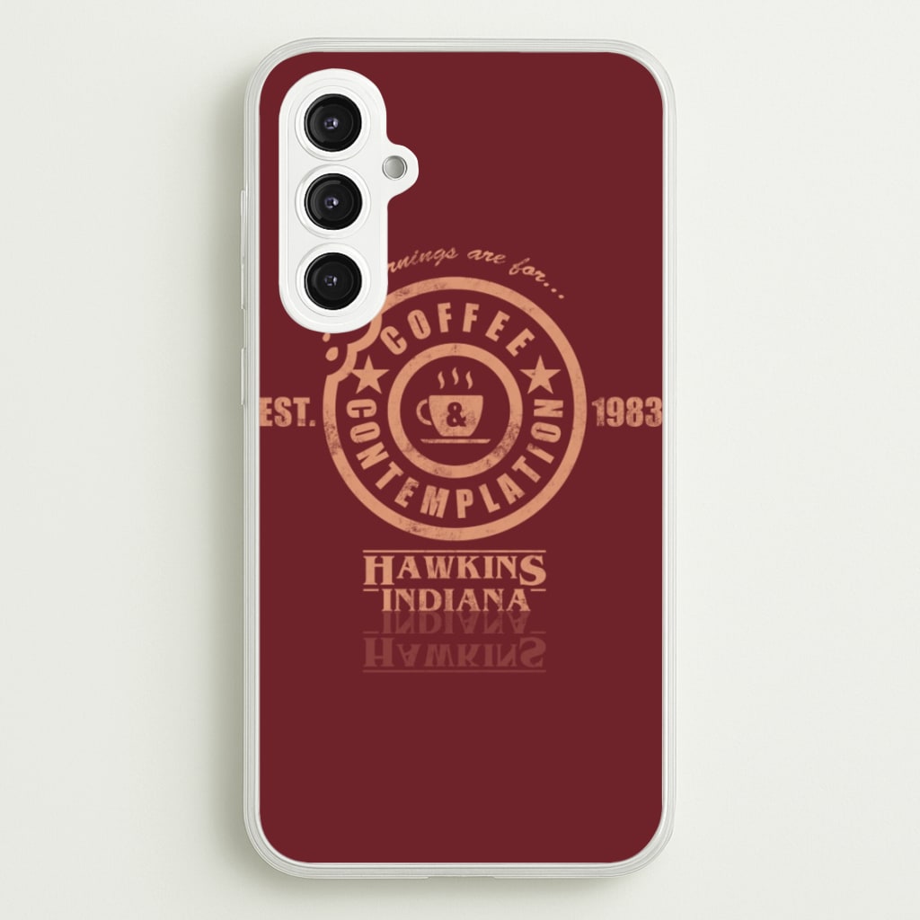 Coffee Contemplation - Stranger Things Phone Case for Galaxy S23FE