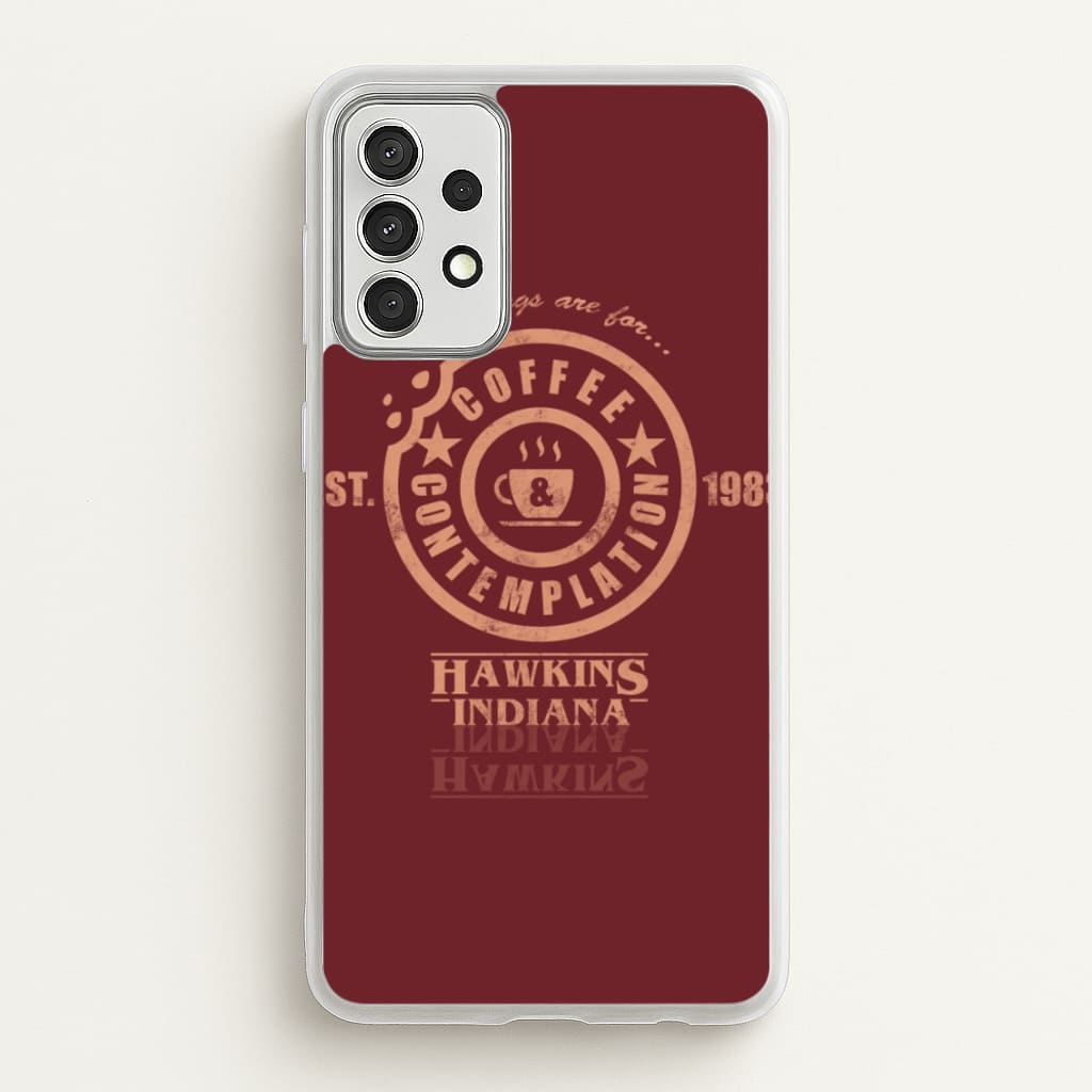 Coffee Contemplation - Stranger Things Phone Case for Galaxy A52 / A52s