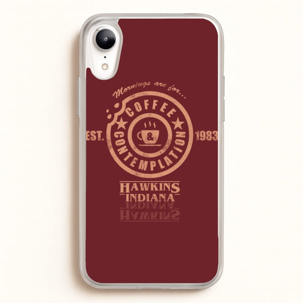 Coffee Contemplation - Stranger Things Phone Case for iPhone XR