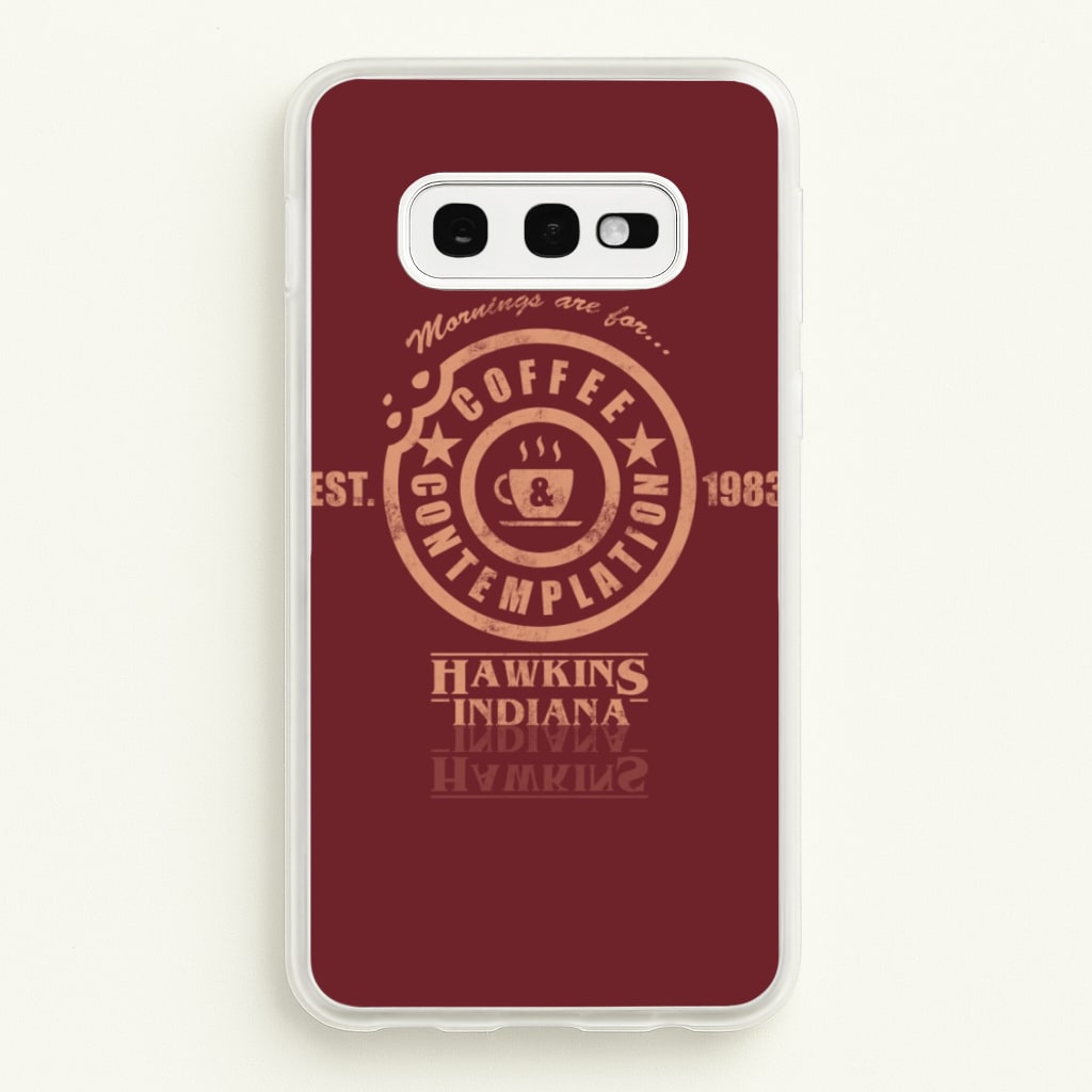 Coffee Contemplation - Stranger Things Phone Case for Galaxy S10e