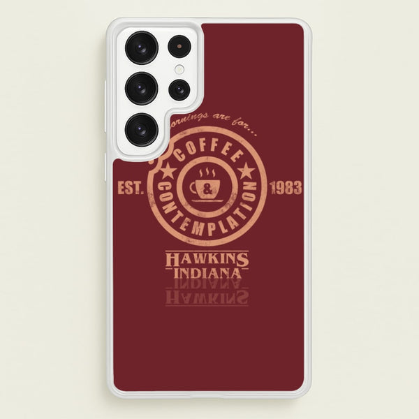 Coffee Contemplation - Stranger Things Phone Case for Galaxy S23 Ultra