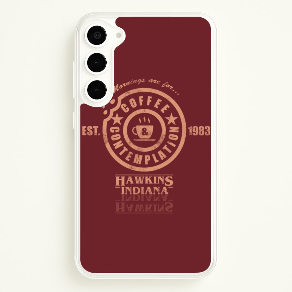 Coffee Contemplation - Stranger Things Phone Case for Galaxy S23 Plus