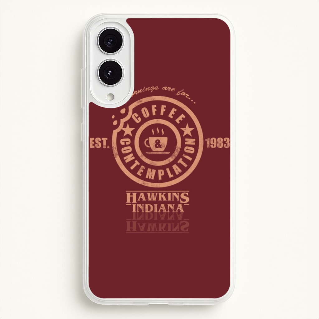 Coffee Contemplation - Stranger Things Phone Case for Galaxy S25 Edge