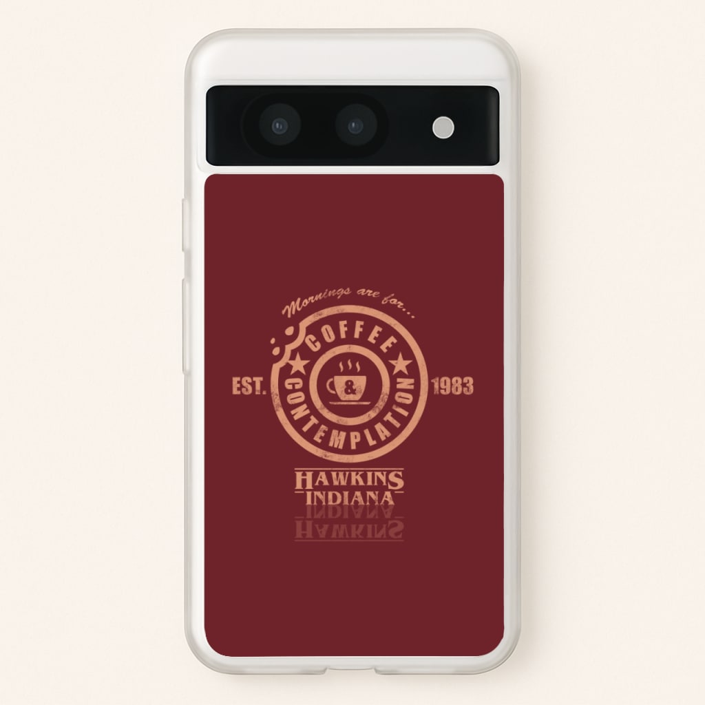Coffee Contemplation - Stranger Things Phone Case for Google Pixel 8a