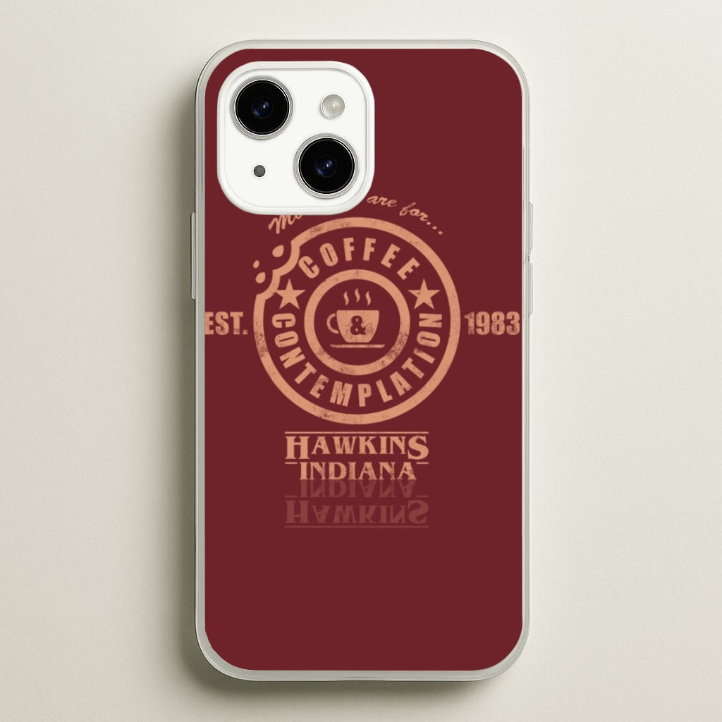 Coffee Contemplation - Stranger Things Phone Case for iPhone 15 Plus