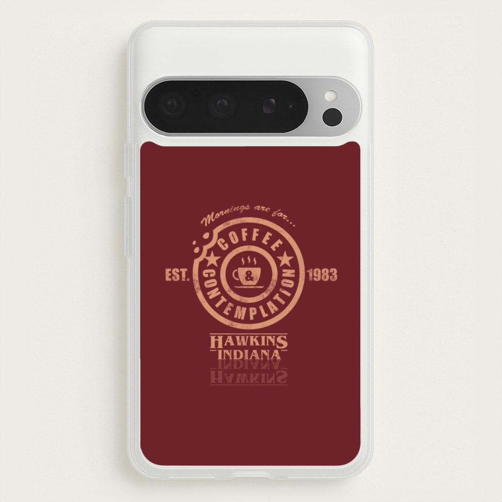 Coffee Contemplation - Stranger Things Phone Case for Google Pixel 9 Pro XL