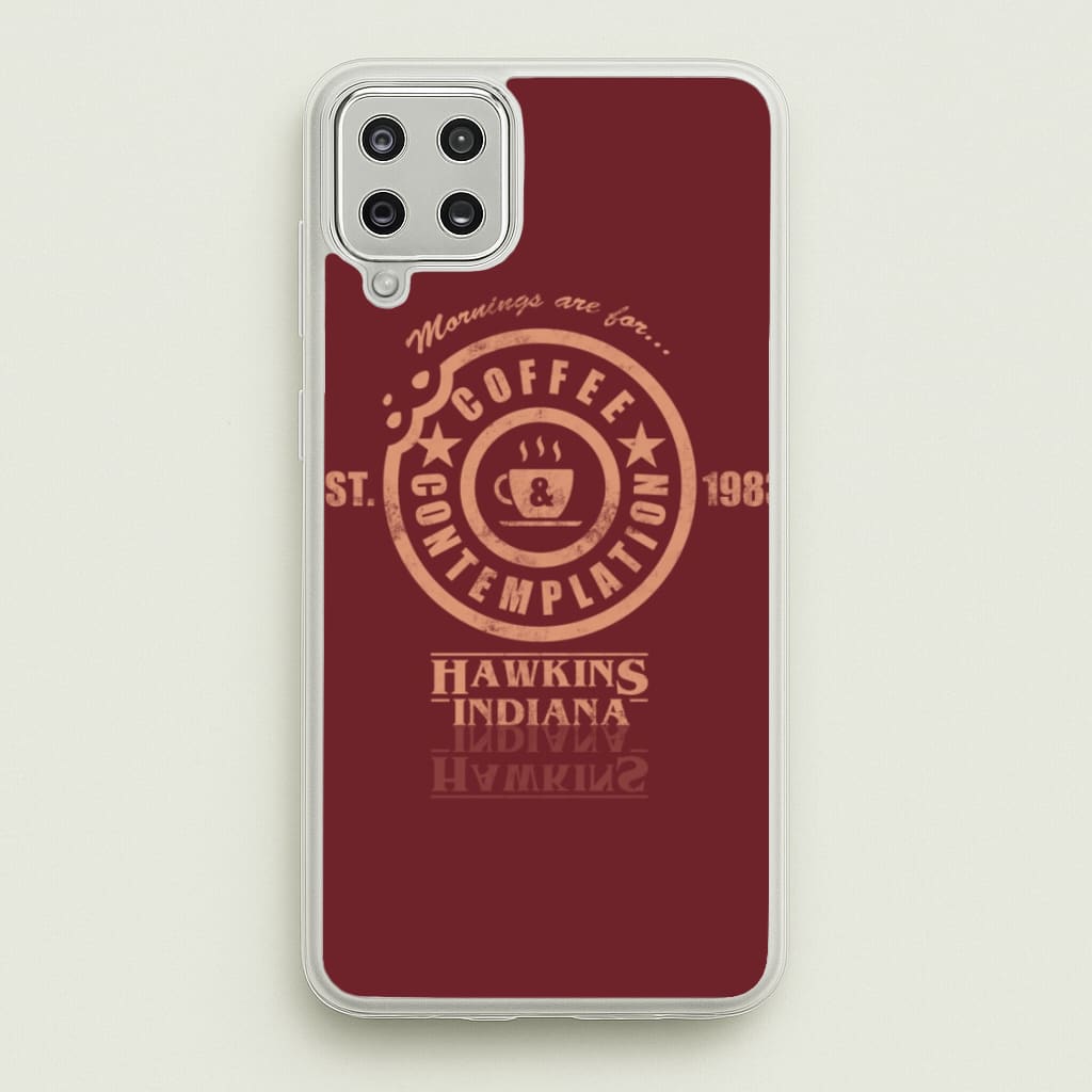 Coffee Contemplation - Stranger Things Phone Case for Galaxy A12