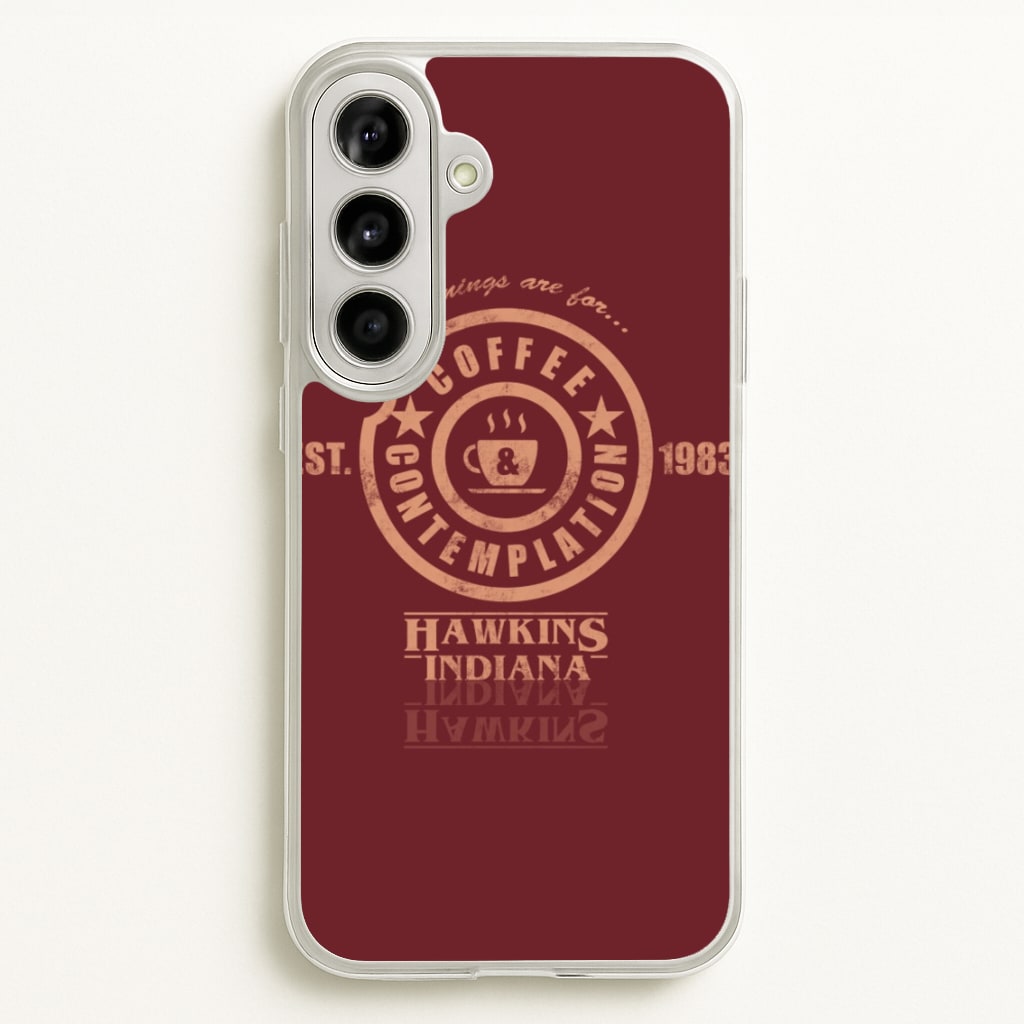 Coffee Contemplation - Stranger Things Phone Case for Galaxy A56