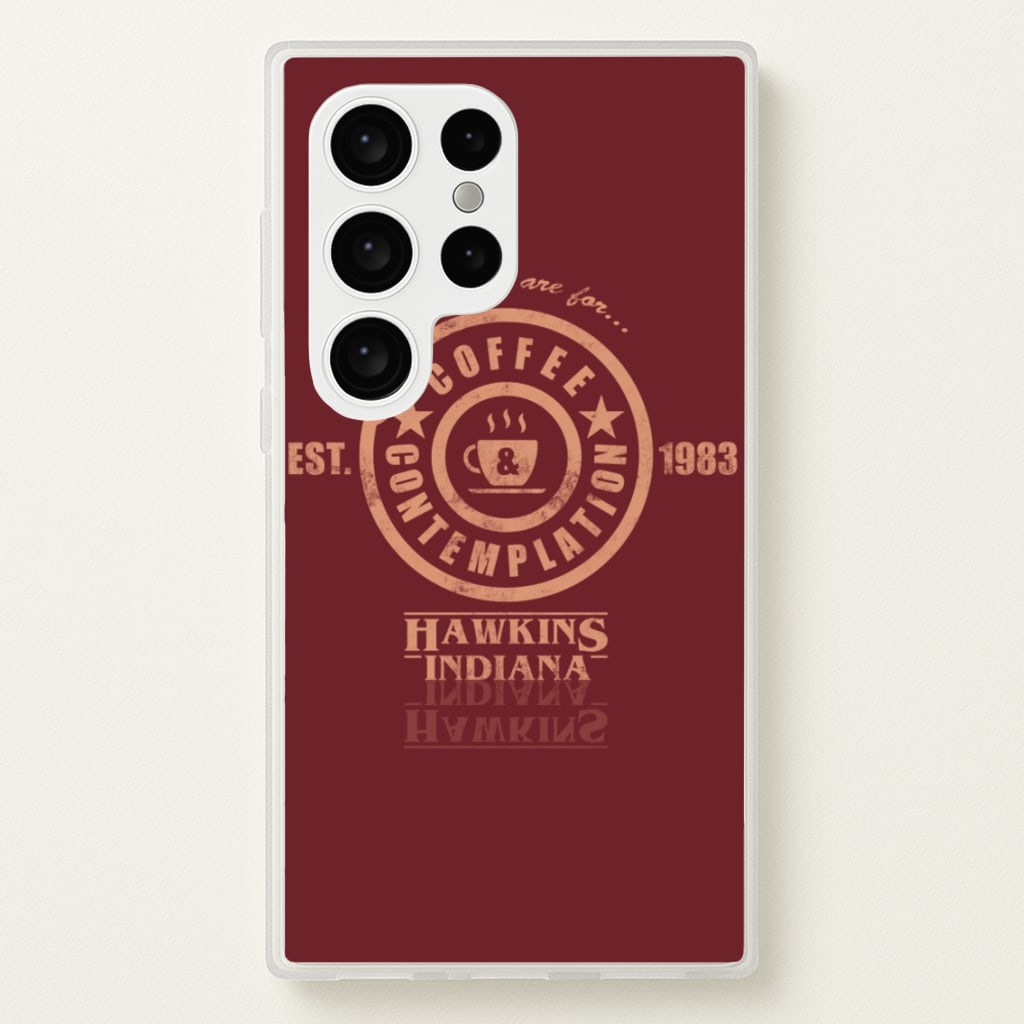 Coffee Contemplation - Stranger Things Phone Case for Galaxy S24 Ultra