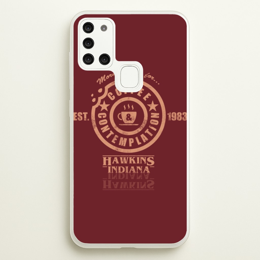 Coffee Contemplation - Stranger Things Phone Case for Galaxy A21s