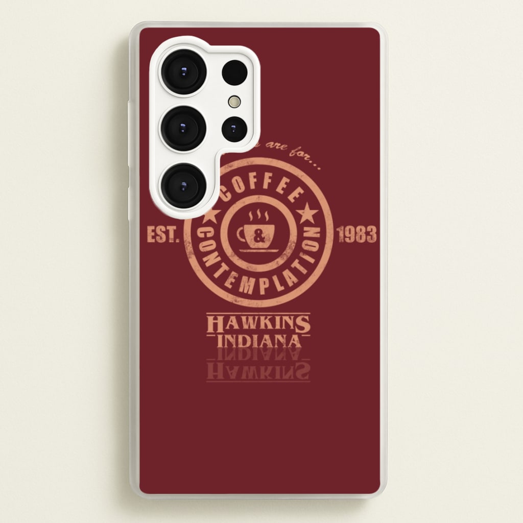 Coffee Contemplation - Stranger Things Phone Case for Galaxy S25 Ultra