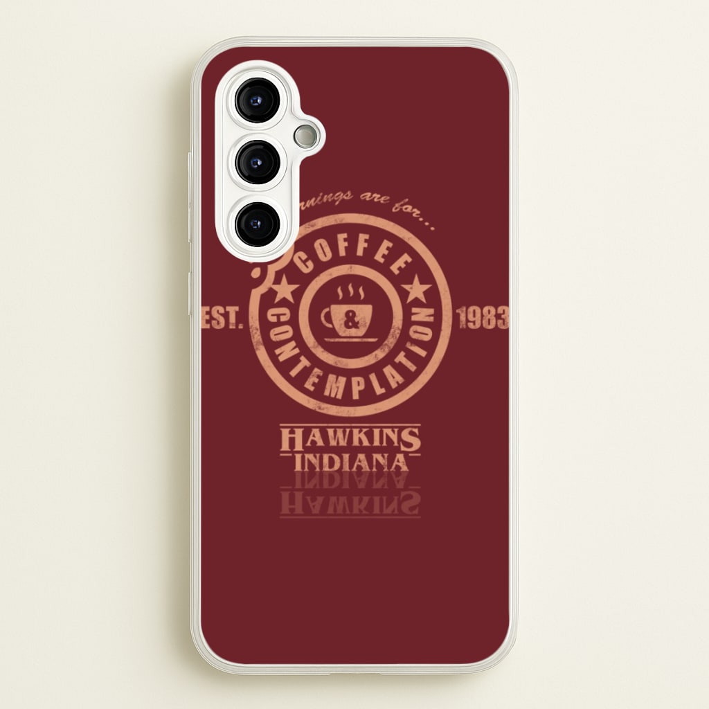 Coffee Contemplation - Stranger Things Phone Case for Galaxy A54