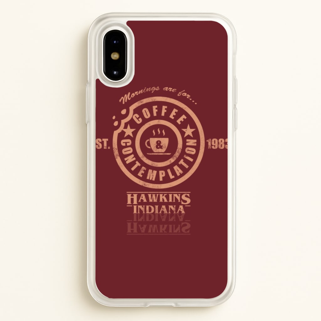 Coffee Contemplation - Stranger Things Phone Case for iPhone X / XS