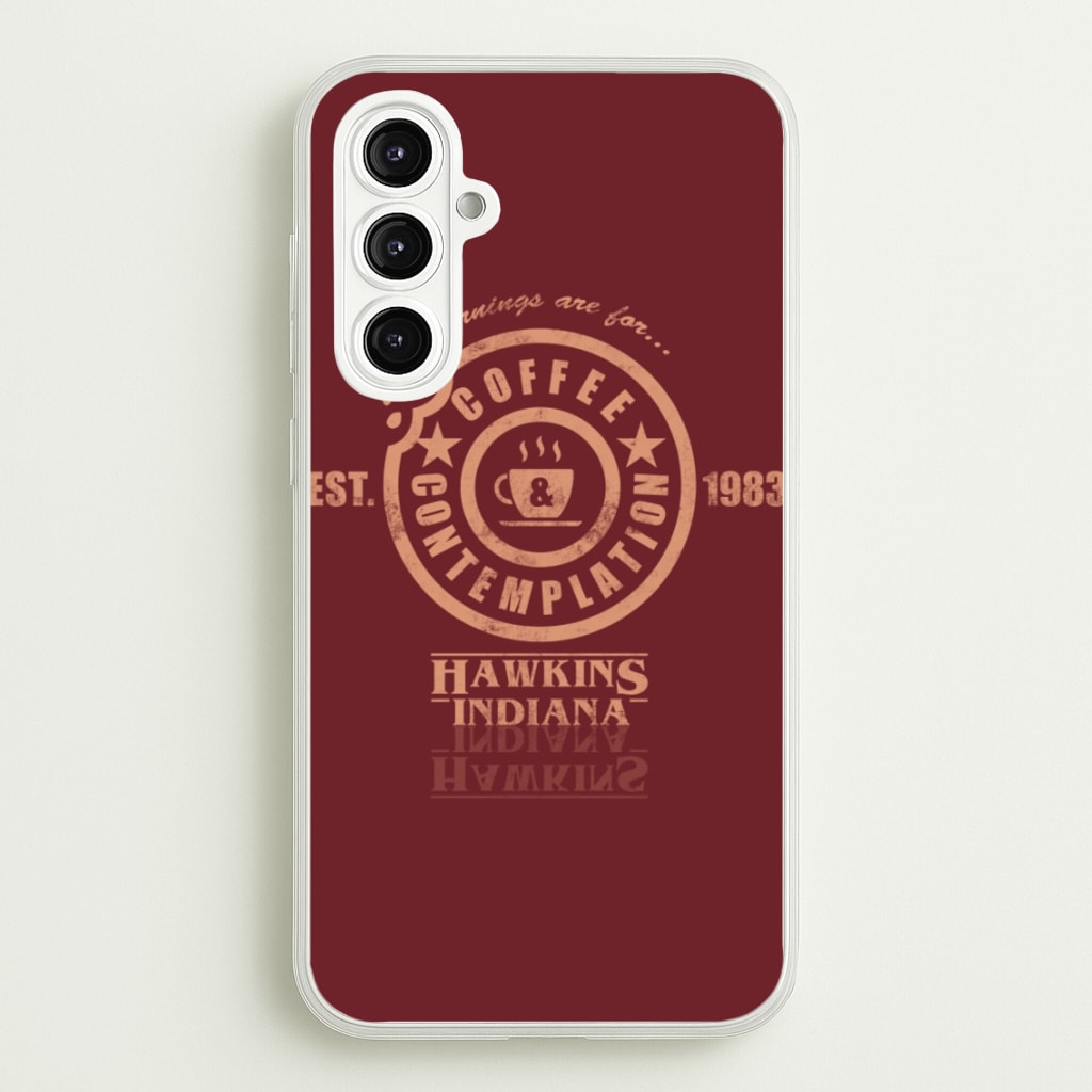 Coffee Contemplation - Stranger Things Phone Case for Galaxy A16