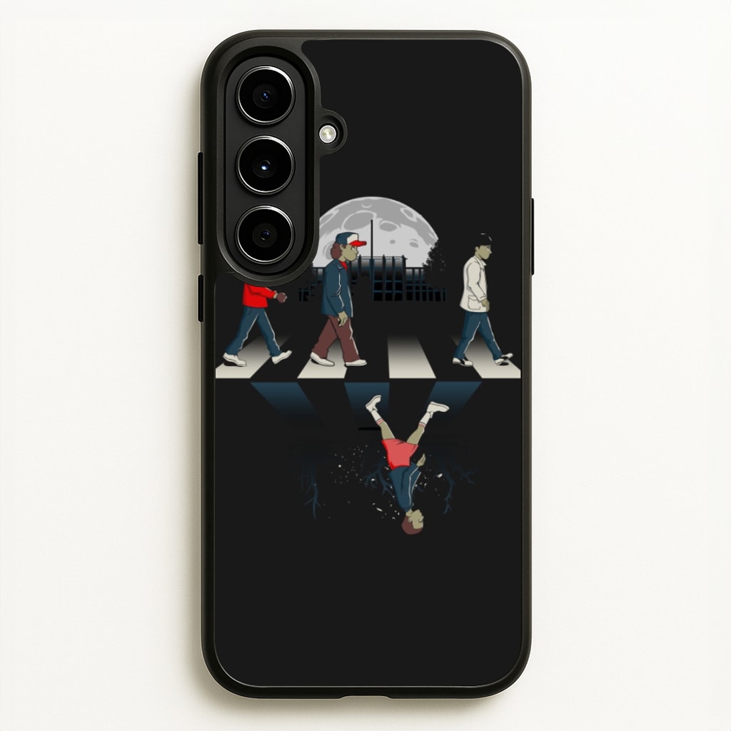 Upside Down Road - Stranger Things Phone Case for Galaxy A56