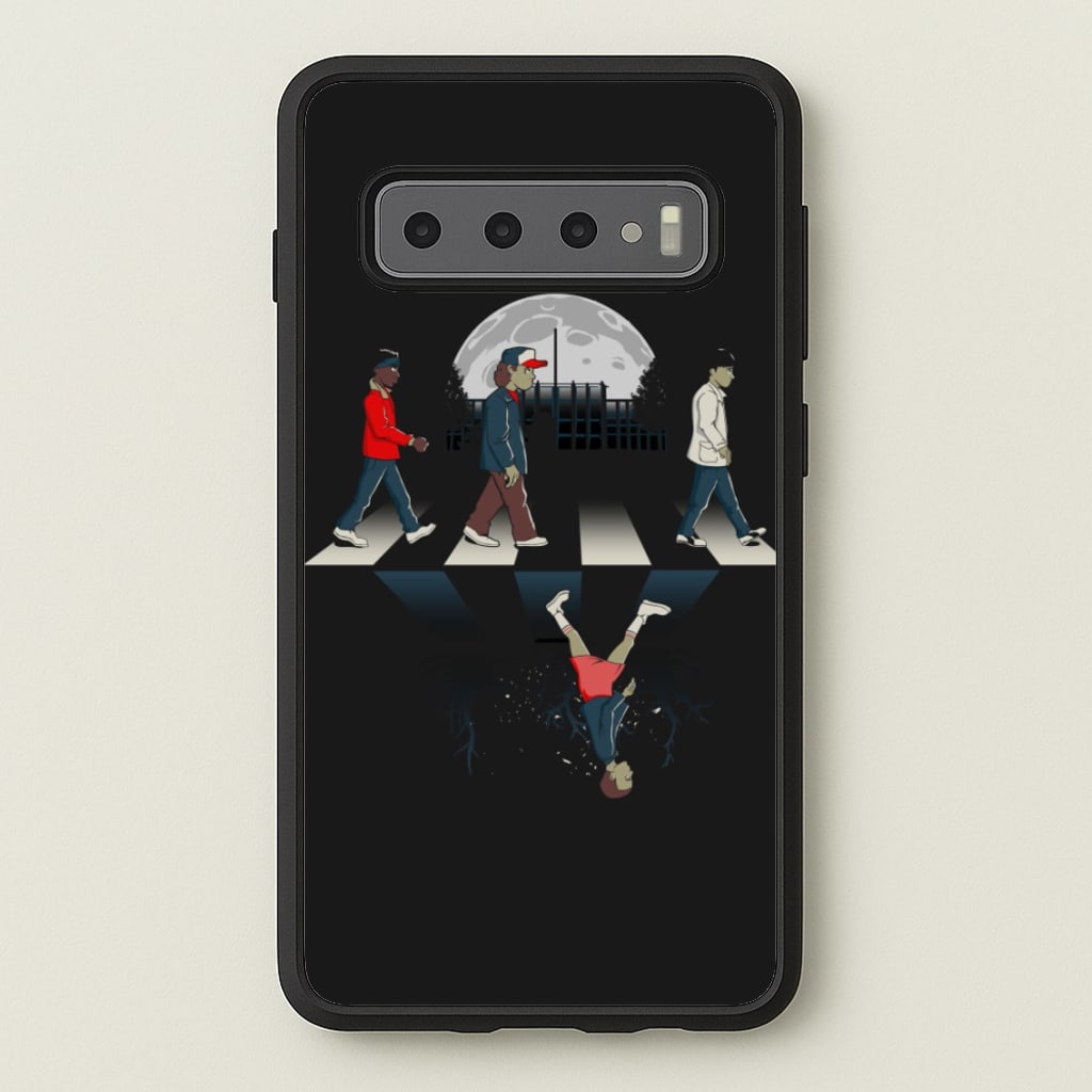 Upside Down Road - Stranger Things Phone Case for Galaxy S10 Plus