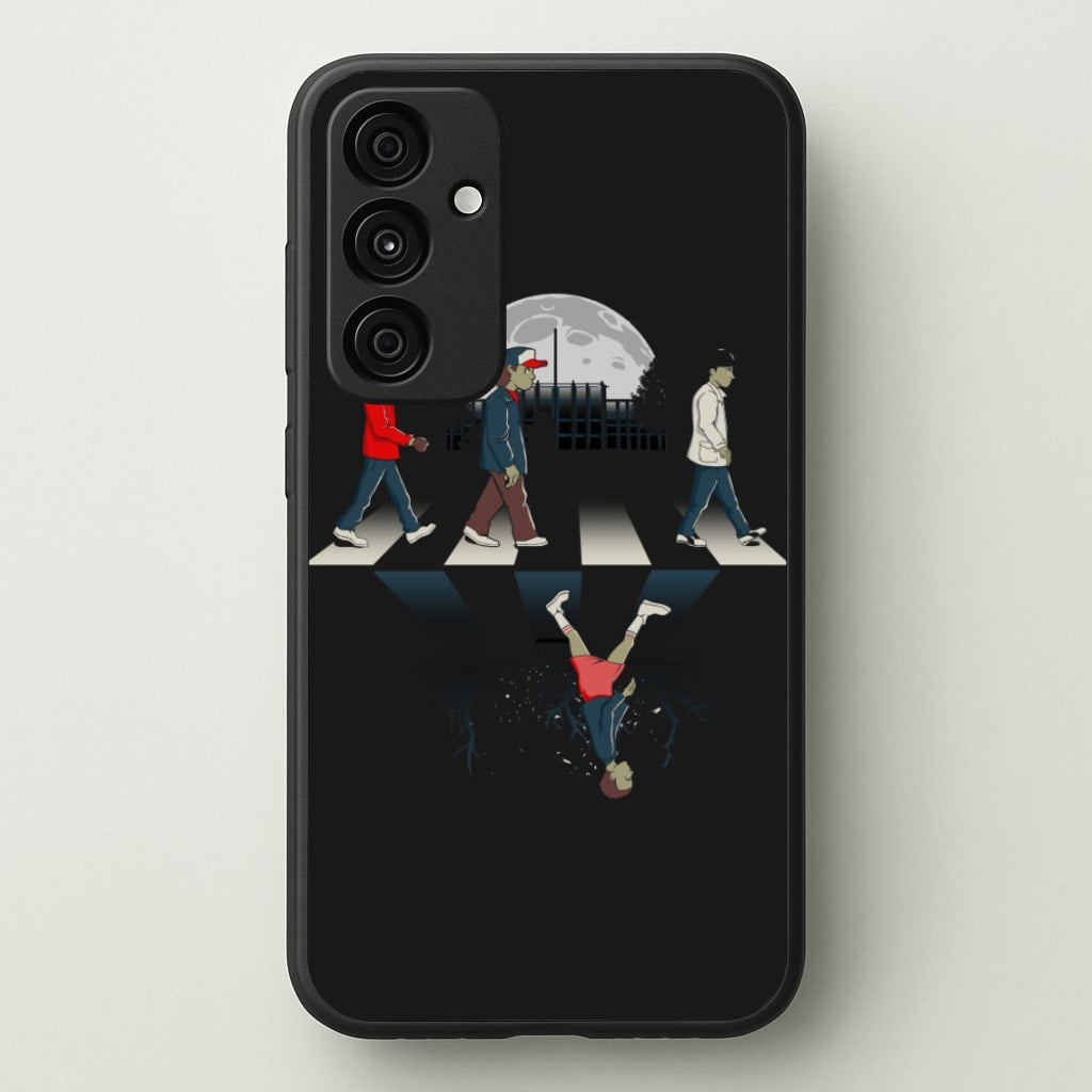 Upside Down Road - Stranger Things Phone Case for Galaxy A15