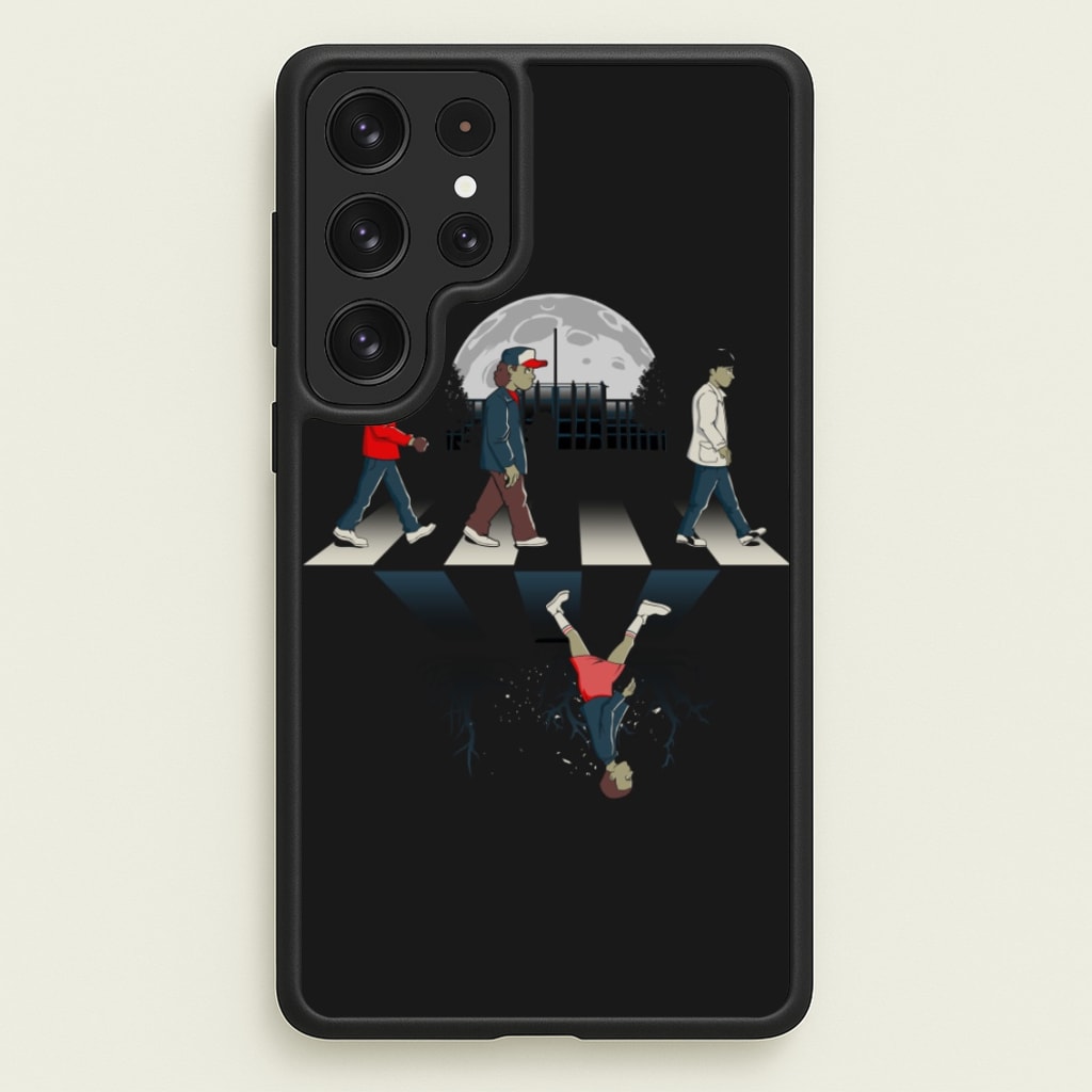 Upside Down Road - Stranger Things Phone Case for Galaxy S22 Ultra
