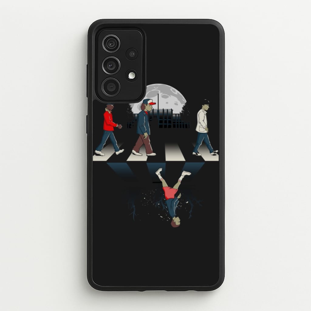 Upside Down Road - Stranger Things Phone Case for Galaxy A52 / A52s