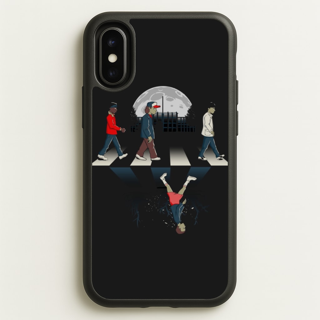 Upside Down Road - Stranger Things Phone Case for iPhone X / XS