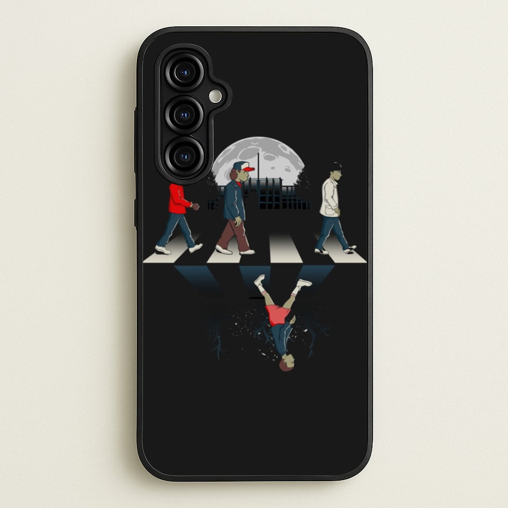 Upside Down Road - Stranger Things Phone Case for Galaxy A54