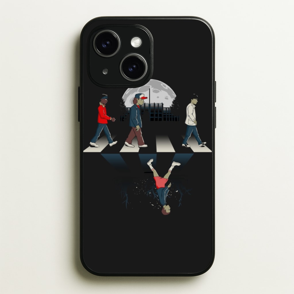 Upside Down Road - Stranger Things Phone Case for iPhone 15