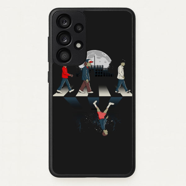 Upside Down Road - Stranger Things Phone Case for Galaxy A53