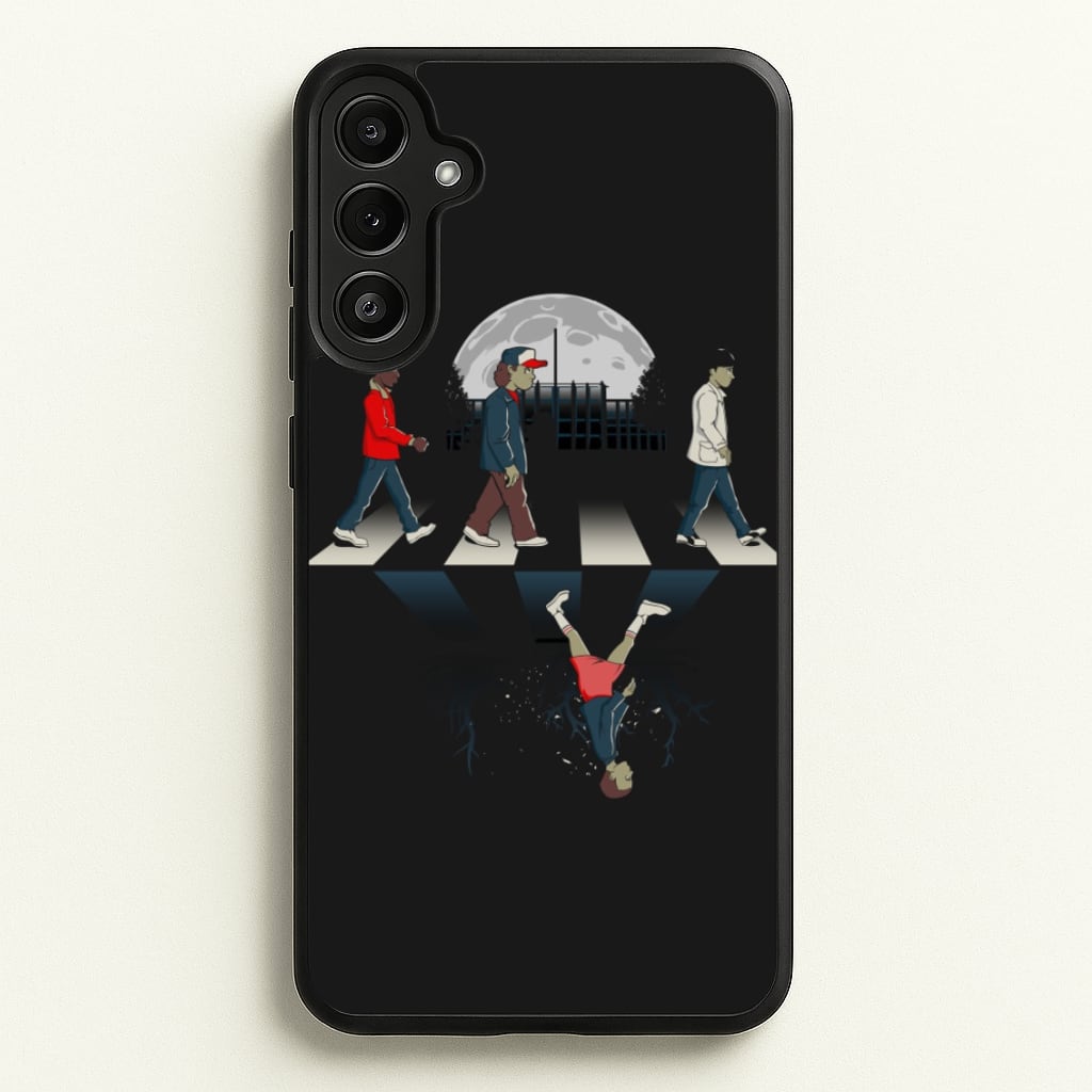 Upside Down Road - Stranger Things Phone Case for Galaxy A34