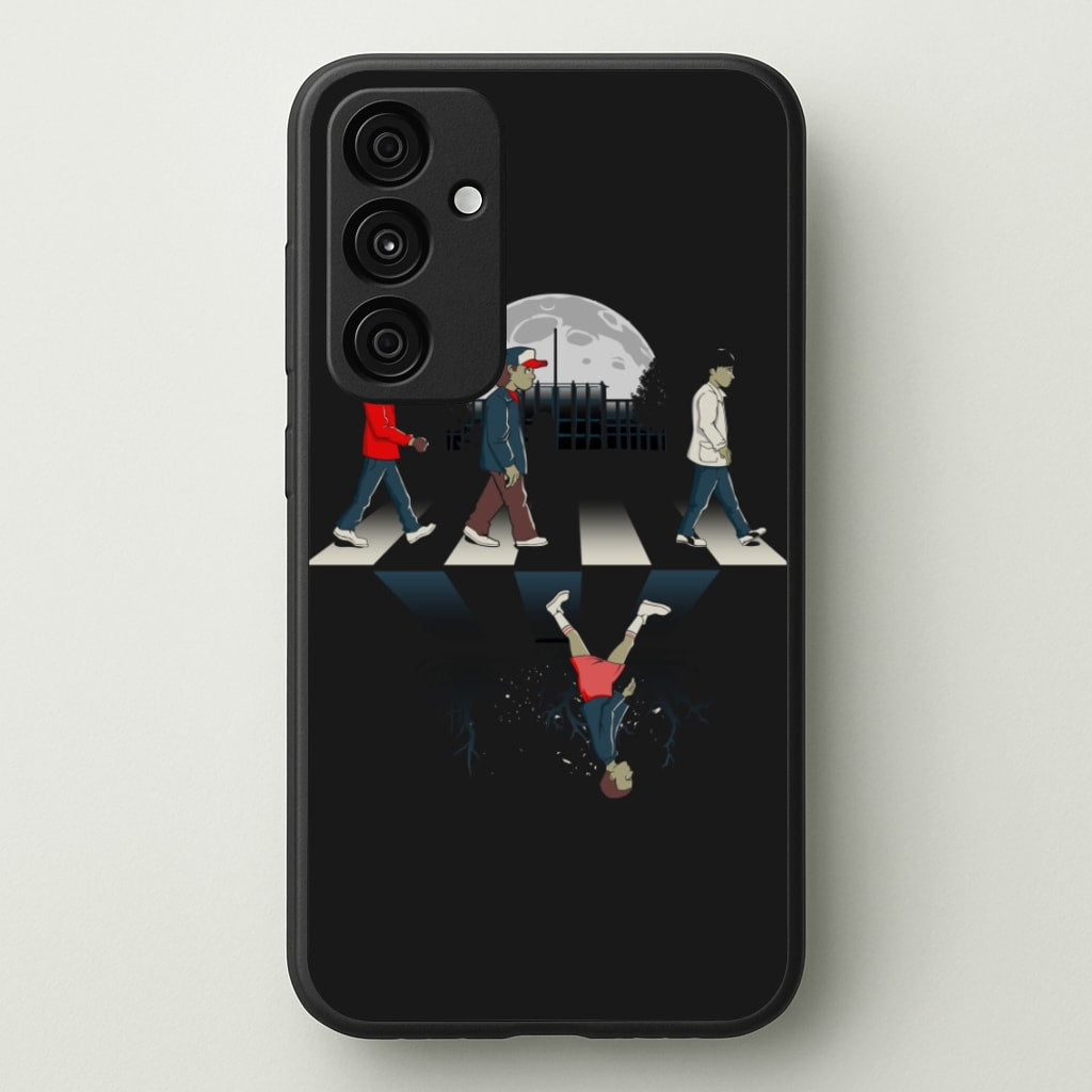 Upside Down Road - Stranger Things Phone Case for Galaxy A35