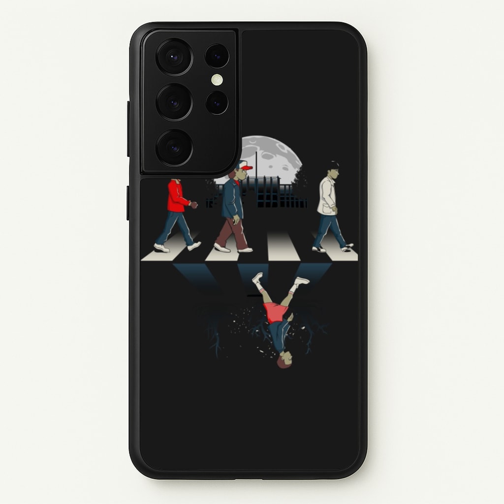 Upside Down Road - Stranger Things Phone Case for Galaxy S21 Ultra