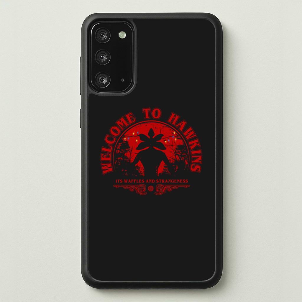 Welcome To Hawkings - Stranger Things Phone Case for Galaxy Note 20