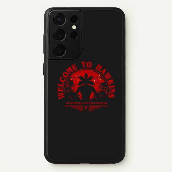 Welcome To Hawkings - Stranger Things Phone Case for Galaxy S21 Ultra