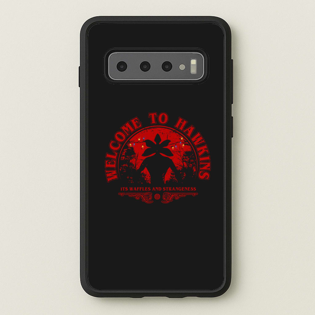 Welcome To Hawkings - Stranger Things Phone Case for Galaxy S10