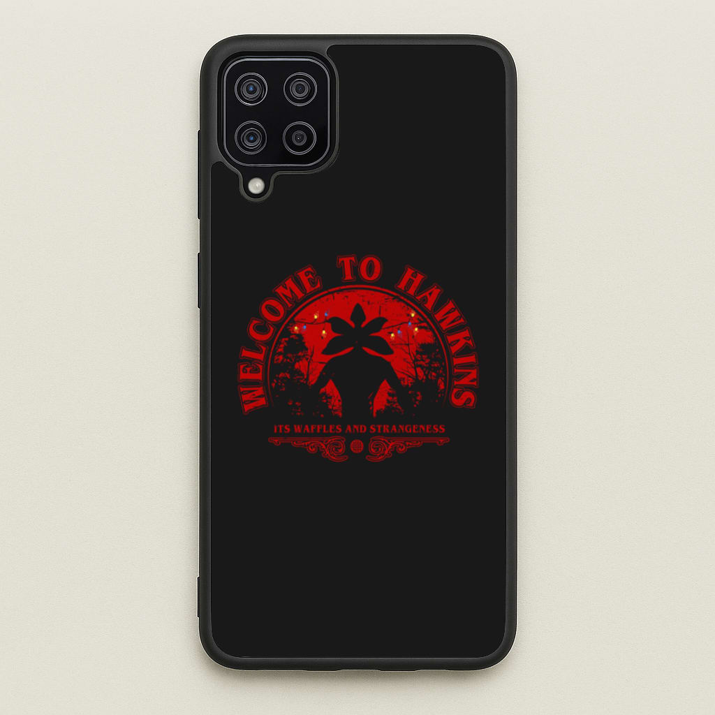 Welcome To Hawkings - Stranger Things Phone Case for Galaxy A12