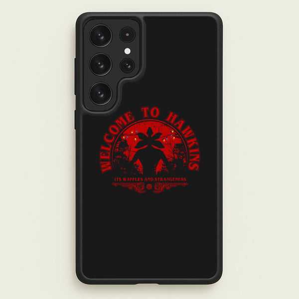 Welcome To Hawkings - Stranger Things Phone Case for Galaxy S22 Ultra