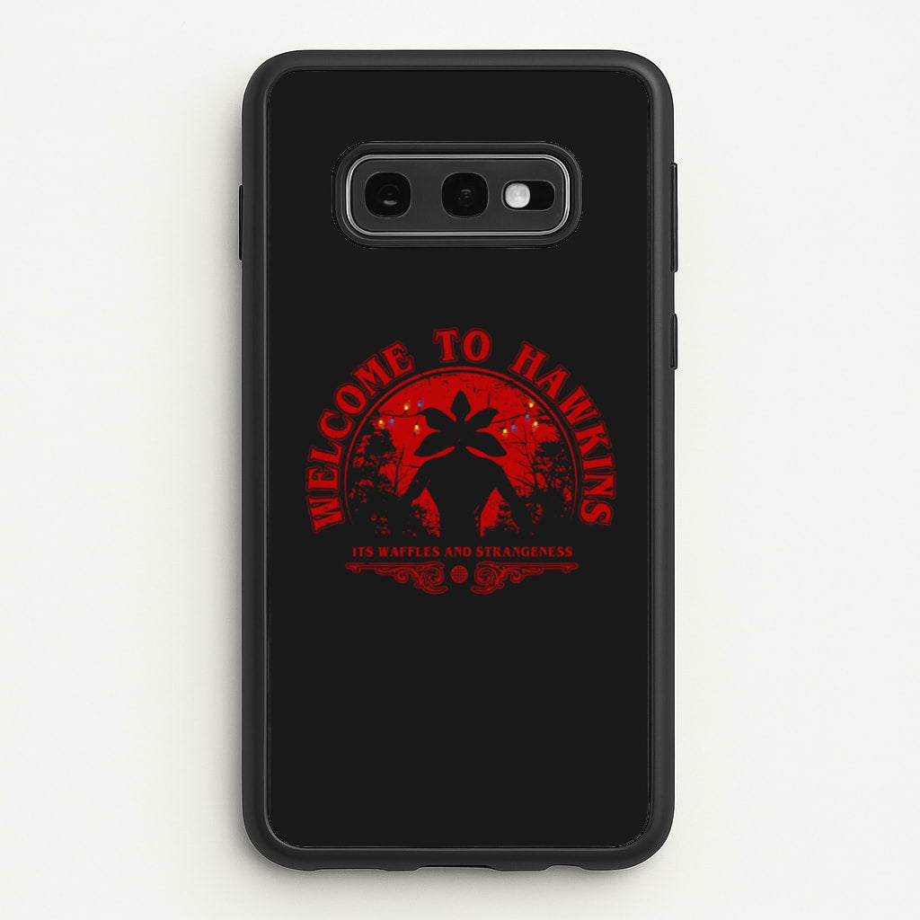 Welcome To Hawkings - Stranger Things Phone Case for Galaxy S10e
