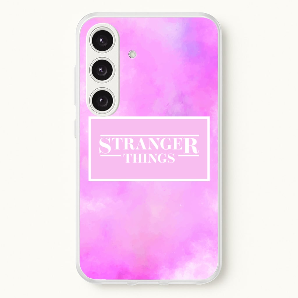 Pink Galaxy Stranger - Stranger Things Phone Case for Galaxy S25 Plus