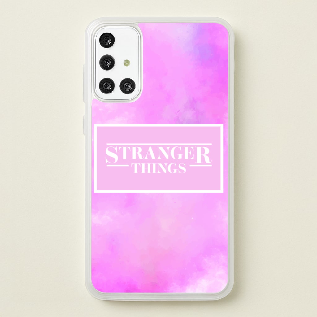 Pink Galaxy Stranger - Stranger Things Phone Case for Galaxy A71