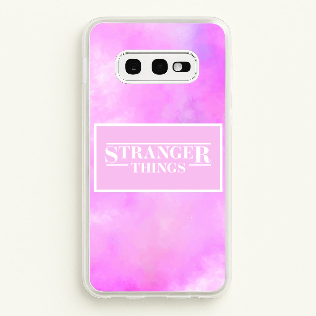Pink Galaxy Stranger - Stranger Things Phone Case for Galaxy S10e