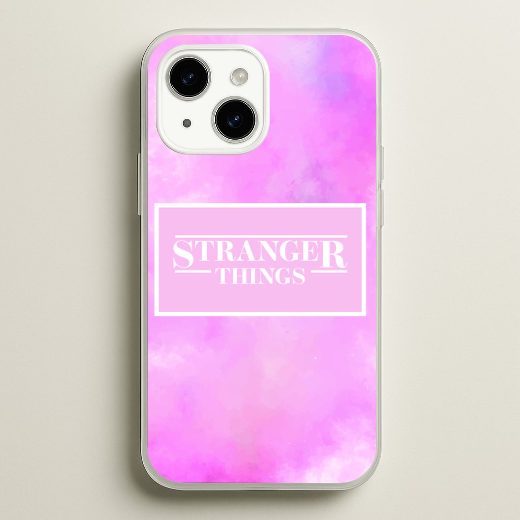 Pink Galaxy Stranger - Stranger Things Phone Case for iPhone 15
