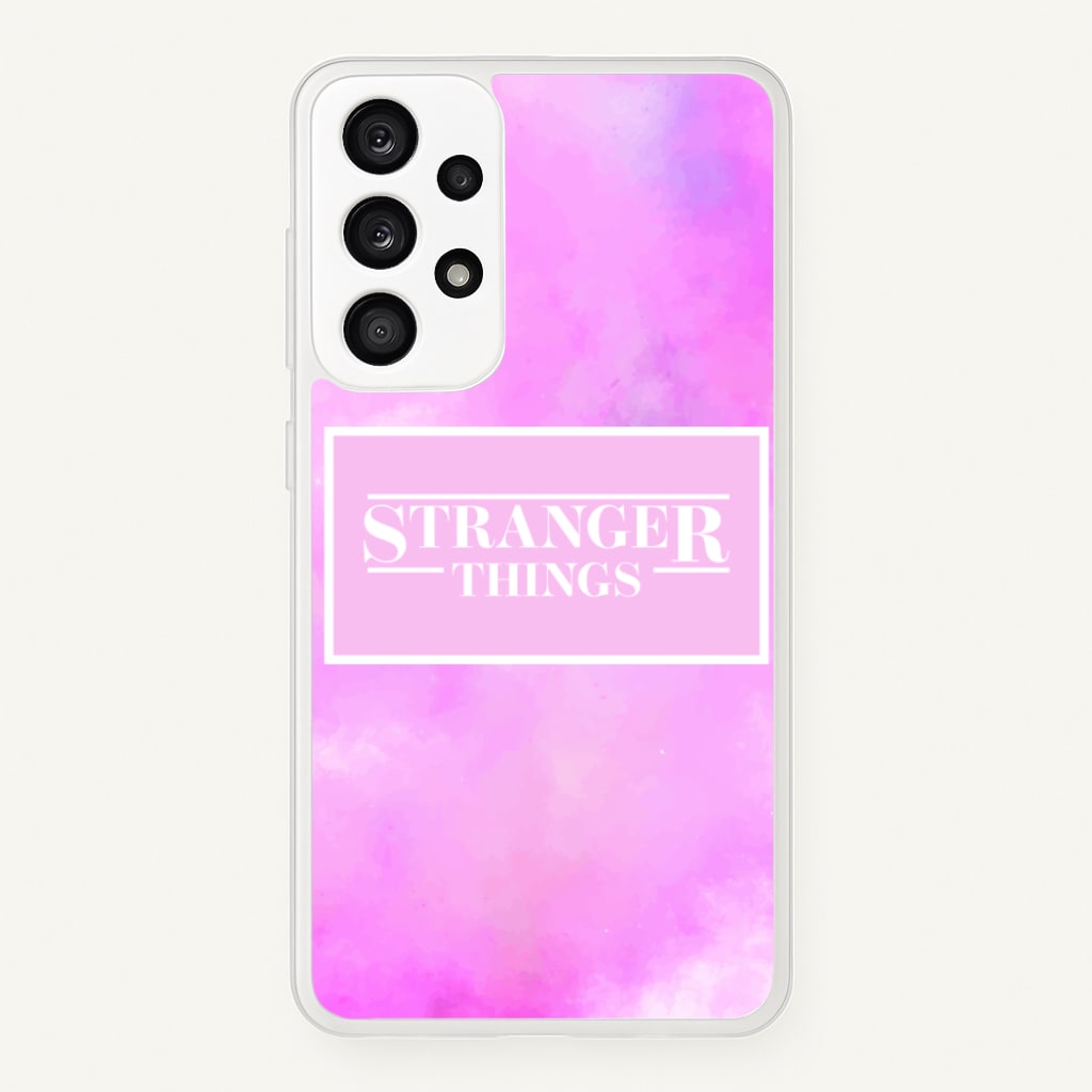 Pink Galaxy Stranger  - Stranger Things Phone Case for Galaxy A53