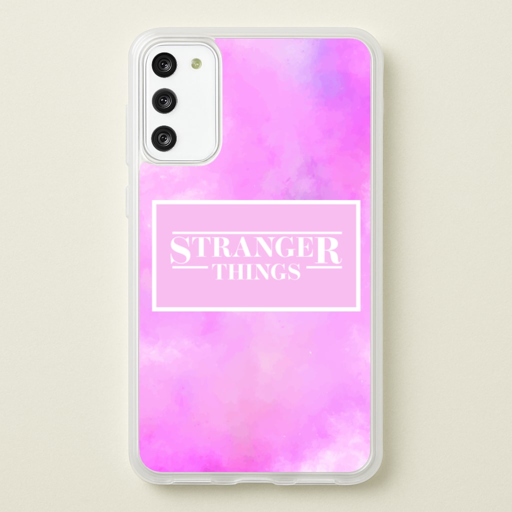 Pink Galaxy Stranger - Stranger Things Phone Case for Galaxy A41
