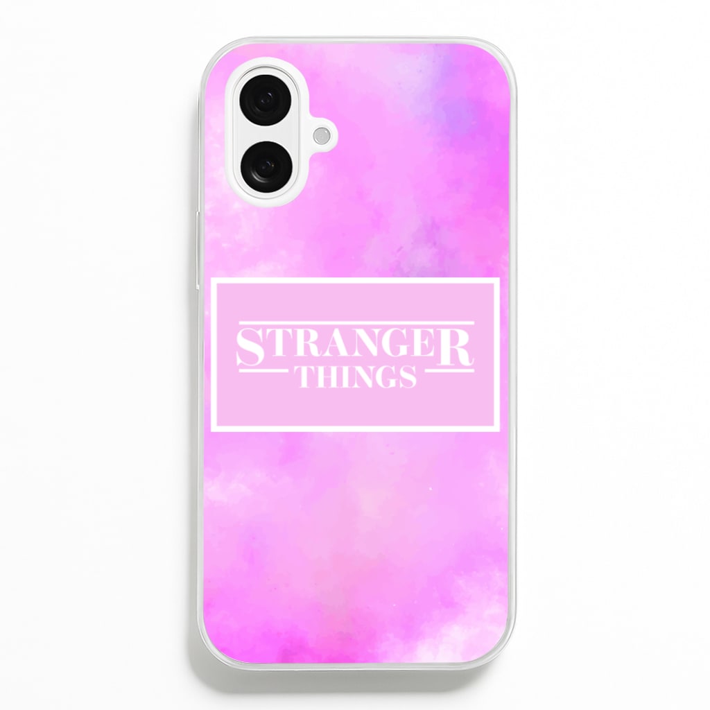 Pink Galaxy Stranger - Stranger Things Phone Case for iPhone 16 Plus