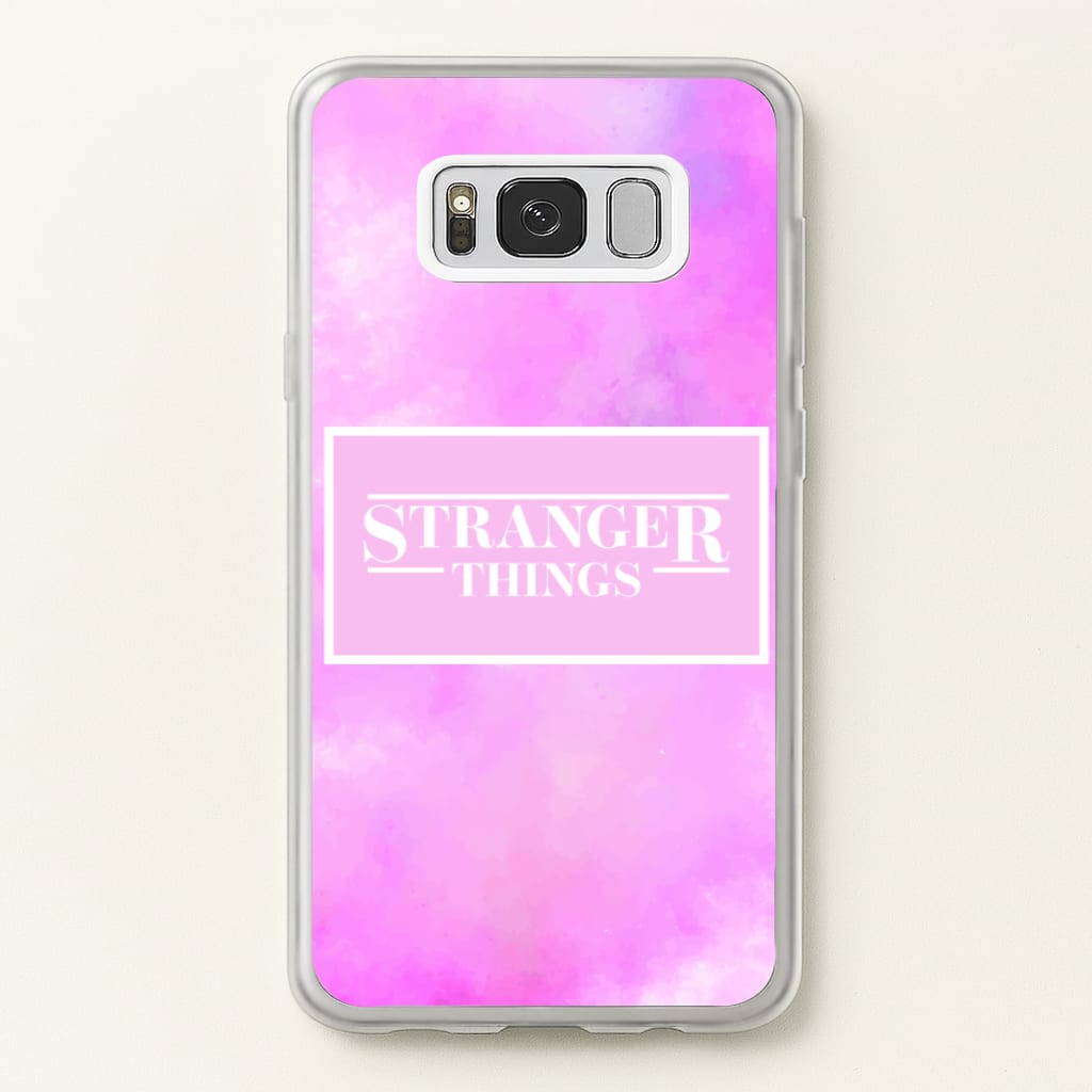 Pink Galaxy Stranger - Stranger Things Phone Case for Galaxy S8 Plus