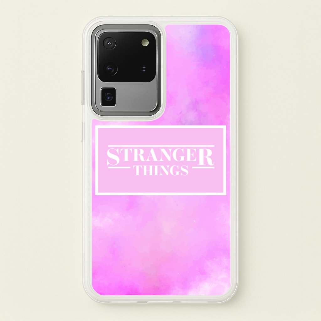 Pink Galaxy Stranger  - Stranger Things Phone Case for Galaxy S20 Ultra